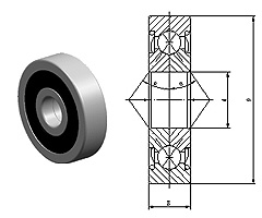 four point contact angular contact bearings