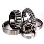 Tapered roller bearings with large contact angle